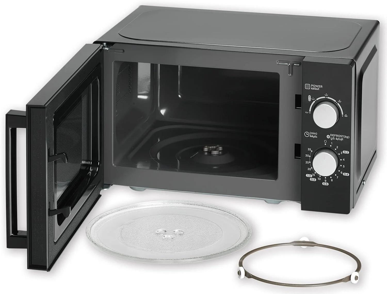 مایکروویو 20 لیتری کنوود با 5 سطح قدرت، عملکرد یخ زدایی، تایمر 35 دقیقه ای 700 وات مدل MWM20.000BK مشکی - تصویر 3 مایکروویو 20 لیتری کنوود با 5 سطح قدرت، عملکرد یخ زدایی، تایمر 35 دقیقه ای 700 وات مدل MWM20.000BK مشکی - تصویر 3