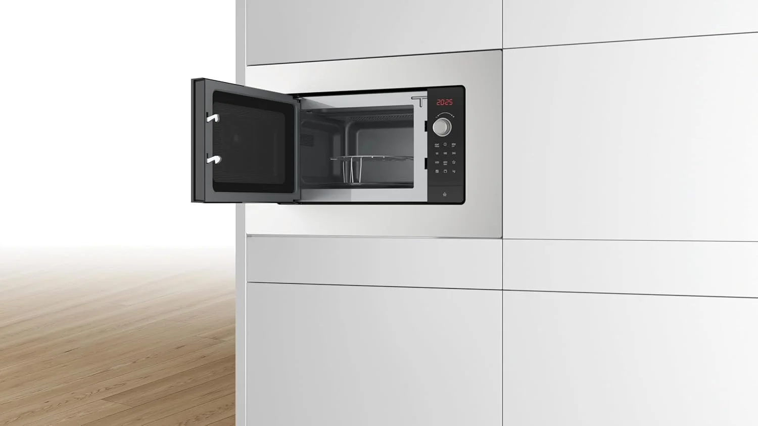 مایکروویو توکار بوش سری 2، 59 x 38 سانتی متر، 25 لیتر، شروع سریع، استیل ضد زنگ BEL653MS3M مایکروویو توکار بوش سری 2، 59 x 38 سانتی متر، 25 لیتر، شروع سریع، استیل ضد زنگ BEL653MS3M