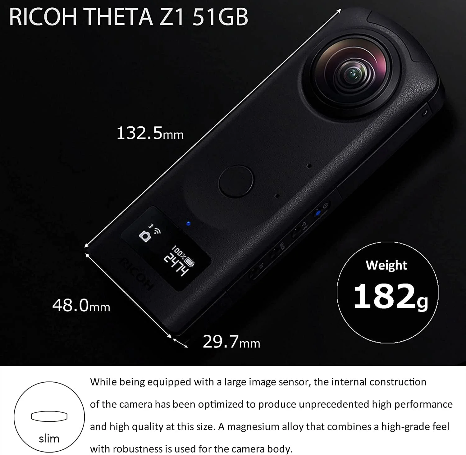 دوربین 360 درجه Ricoh Theta Z1 51GB