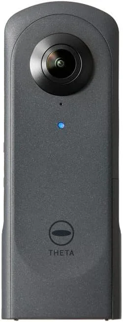 دوربین 360 درجه ریکو THETA X، تصویر با رزولوشن بالا تقریباً 60 مگاپیکسل، 5.7K 360، صفحه لمسی، باتری قابل تعویض، کارت حافظه خارجی، خاکستری، 910840، ریکو تتا X