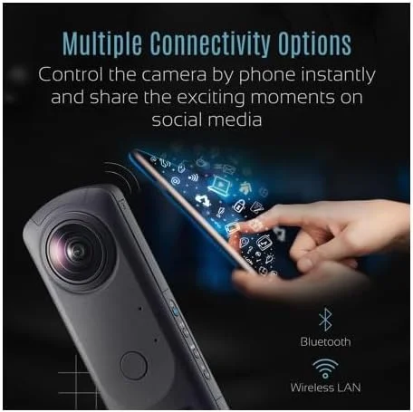 دوربین 360 درجه Ricoh Theta Z1 با حافظه داخلی 51 گیگابایت به همراه درپوش لنز و کیت نرم افزاری Photo and Video Suite (3 قلم)