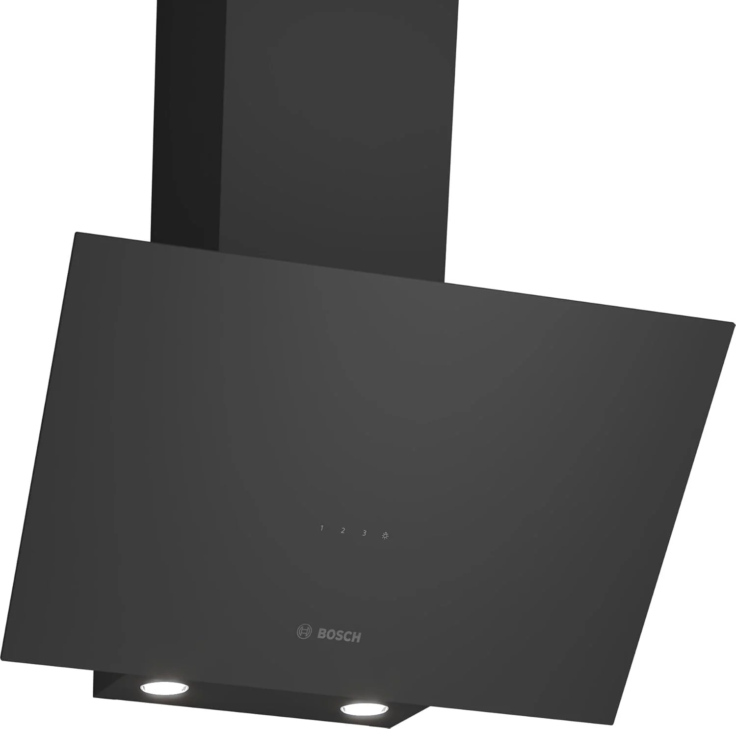 هود آشپزخانه دیواری بوش سری 2، 60 سانتی متر، شیشه شفاف مشکی چاپ شده، مشکی DWK64PJ60M