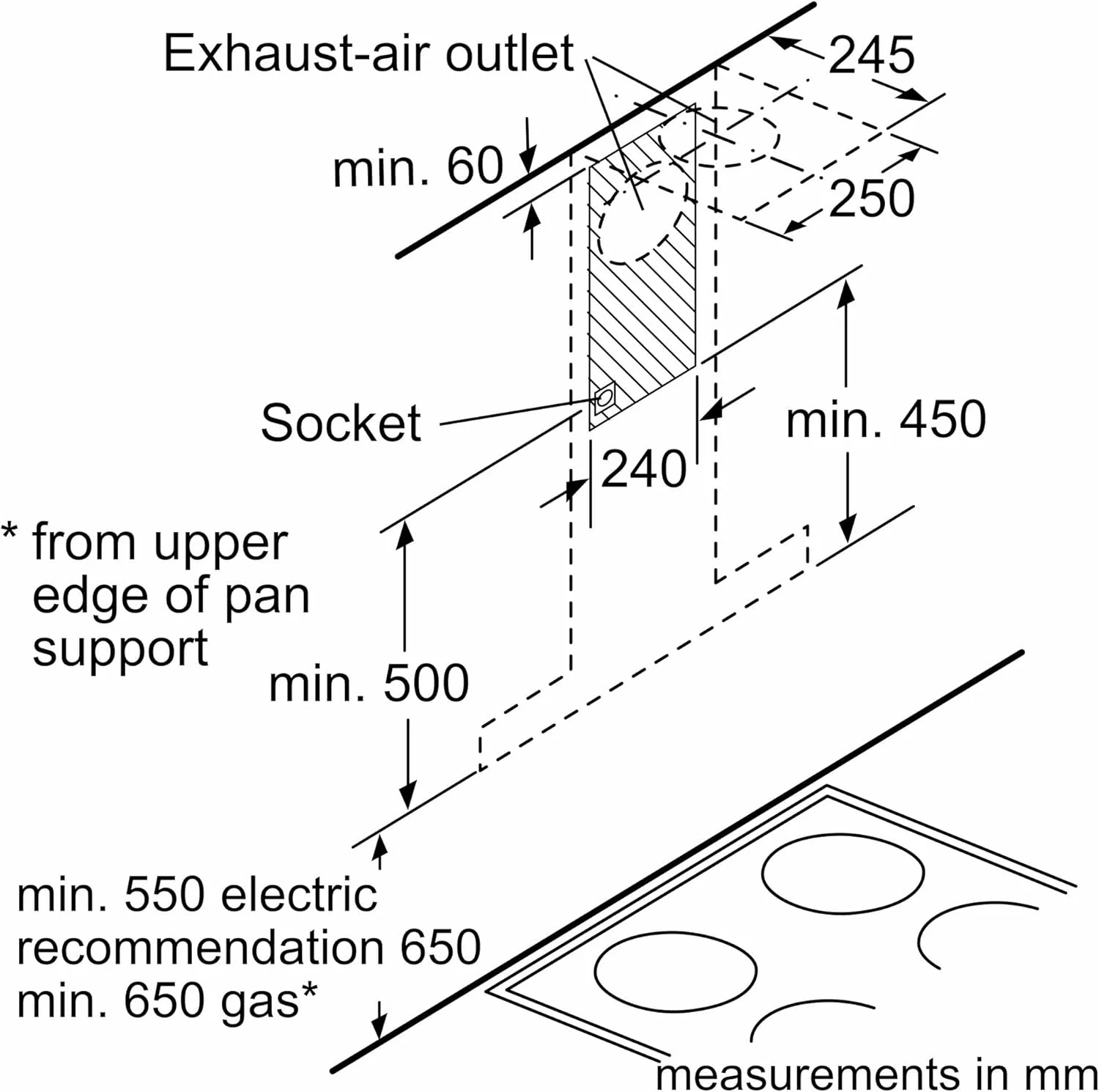 هود آشپزخانه دیواری بوش سری 6 مدل DWB68JQ50B با عرض 60 سانتی متر و کنترل لمسی - استیل ضد زنگ هود آشپزخانه دیواری بوش سری 6 مدل DWB68JQ50B با عرض 60 سانتی متر و کنترل لمسی - استیل ضد زنگ