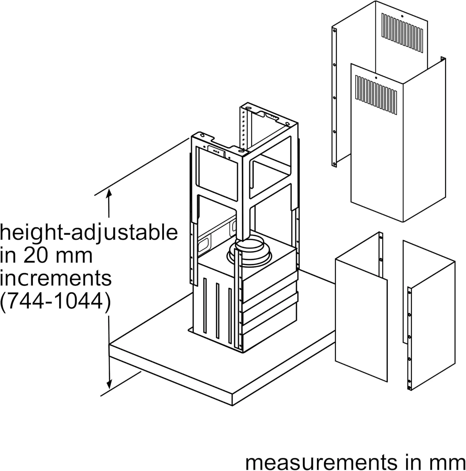 هود جزیره ای بوش سری 4 مدل DIB97IM50M، استیل ضد زنگ، 90 سانتی متر، 1 سال گارانتی هود جزیره ای بوش سری 4 مدل DIB97IM50M، استیل ضد زنگ، 90 سانتی متر، 1 سال گارانتی