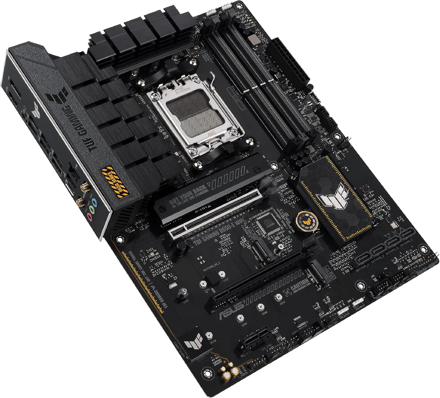 مادربرد ایسوس TUF Gaming B650-E WIFI AMD B650 AM5 DDR5 8000 DP HDMI 3x M2 USB3.2 WiFi 6E + BT AURA RGB 2.5Gbit LAN ATX ASUS TUF PROTECTION, ASUS Q-Design, Armoury Crate