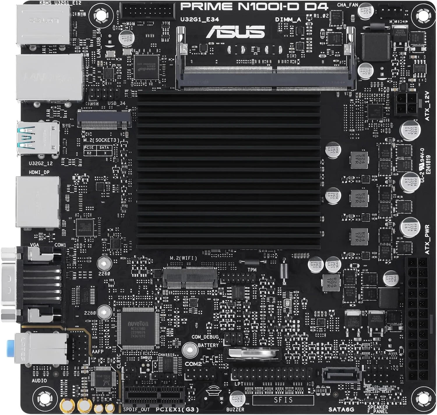 مادربرد ایسوس مدل PRIME N100I-D D4-CSM با سوکت AMD AM5 مادربرد ایسوس مدل PRIME N100I-D D4-CSM با سوکت AMD AM5