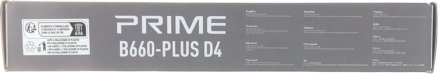 مادربرد ایسوس پرایم B660-PLUS D4 LGA 1700 (نسل دوازدهم اینتل) ATX (PCIe 4.0، DDR4، 3xM.2 Slots، 2.5Gb LAN، USB 3.2 Gen 2x2 Type-C در پنل پشتی، USB 3.2 Gen 1 Type-C در پنل جلویی، پشتیبانی از Thunderbolt 4 Header)