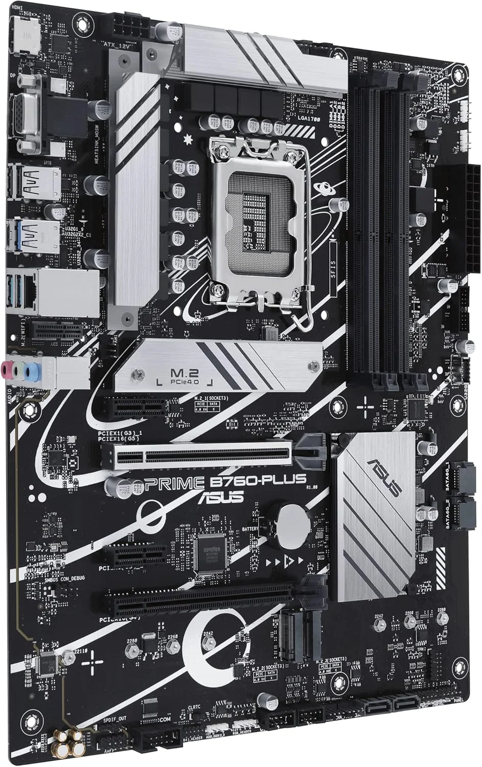 مادربرد ایسوس پرایم B760-PLUS اینتل B760 (نسل سیزدهم و دوازدهم) LGA1700 ATX، PCIe 5.0، DDR5، 3 اسلات PCIe 4.0 M.2، LAN 2.5Gb، DP، HDMI، USB 3.2 Gen 2x2 Type-C، USB 3.2 Gen 1 Type-C جلویی، تاندربولت (USB4) مادربرد ایسوس پرایم B760-PLUS اینتل B760 (نسل سیزدهم و دوازدهم) LGA1700 ATX، PCIe 5.0، DDR5، 3 اسلات PCIe 4.0 M.2، LAN 2.5Gb، DP، HDMI، USB 3.2 Gen 2x2 Type-C، USB 3.2 Gen 1 Type-C جلویی، تاندربولت (USB4)