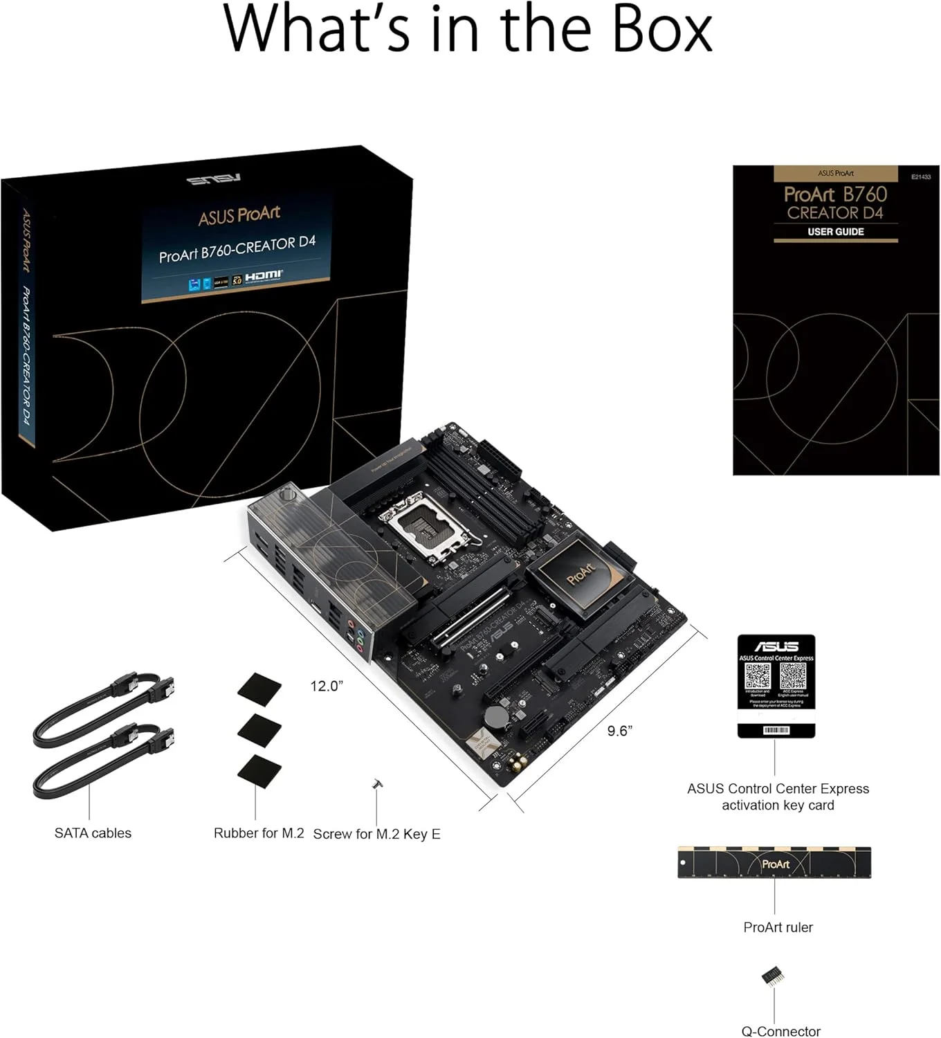 مادربرد ASUS ProArt B760-CREATOR D4 Intel LGA 1700 (نسل سیزدهم و دوازدهم) ATX مخصوص تولید محتوا، DDR4، PCIe 5.0، 3xM.2 Slots، LAN 2.5Gb & 1Gb، USB 3.2 Gen 2x2 Type-C در جلو، هدر Thunderbolt (USB4®)