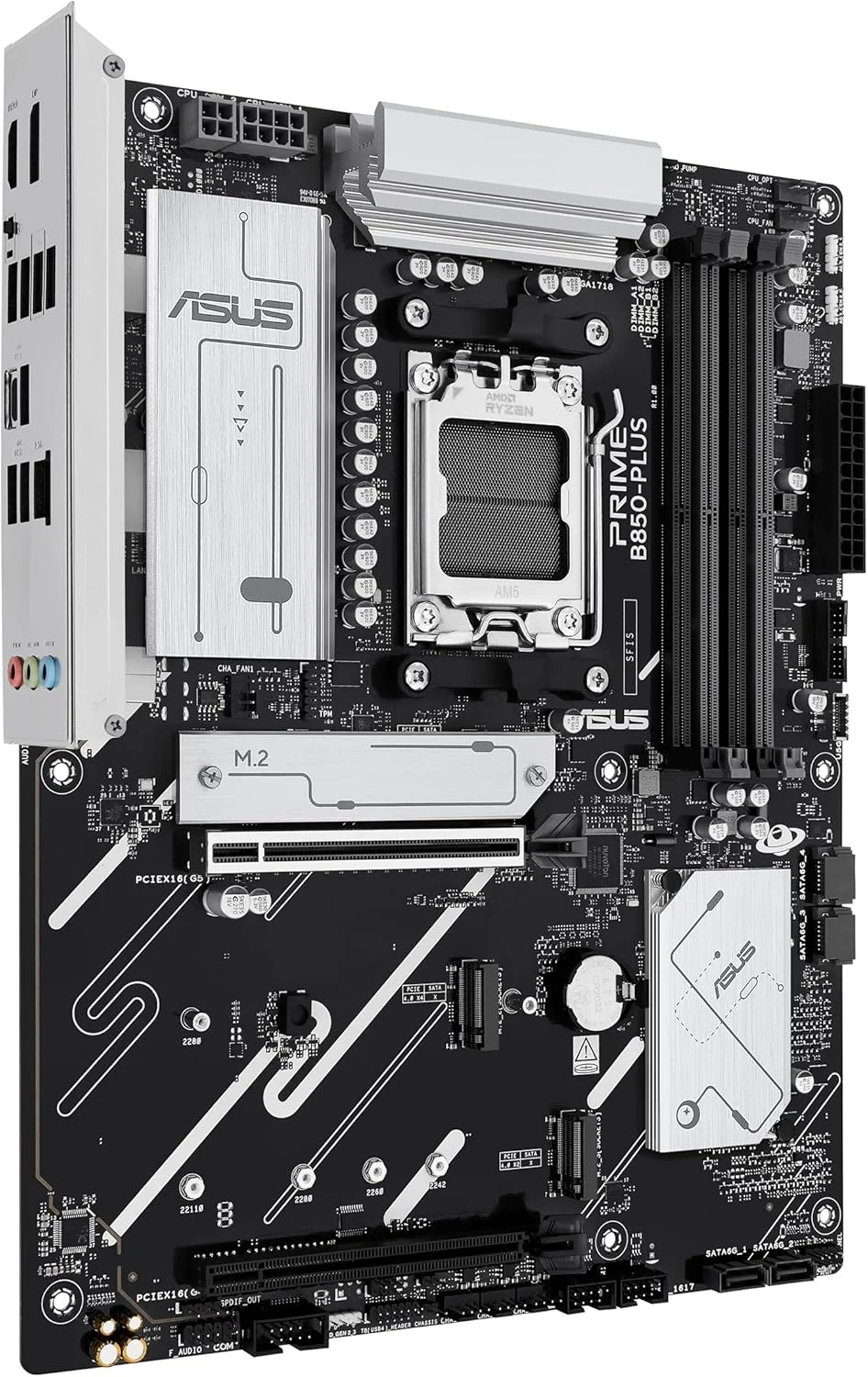 مادربرد ایسوس Prime B850-PLUS-CSM سوکت AMD AM5 (Ryzen 9000، ATX، حافظه DDR5، PCIe 5.0، 3X M.2، Aura Sync)