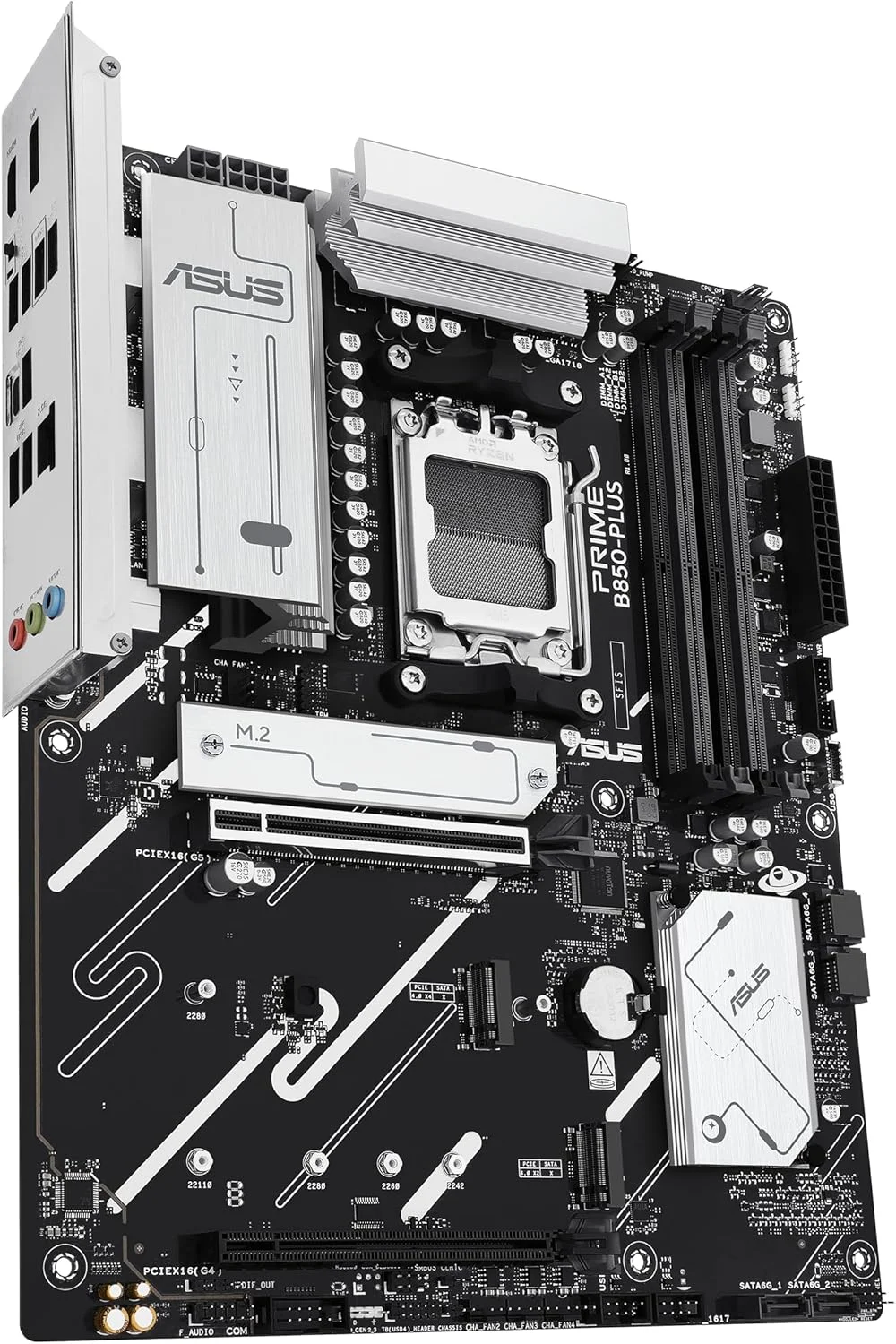 مادربرد ایسوس Prime B850-PLUS-CSM سوکت AMD AM5 (Ryzen 9000، ATX، حافظه DDR5، PCIe 5.0، 3X M.2، Aura Sync)