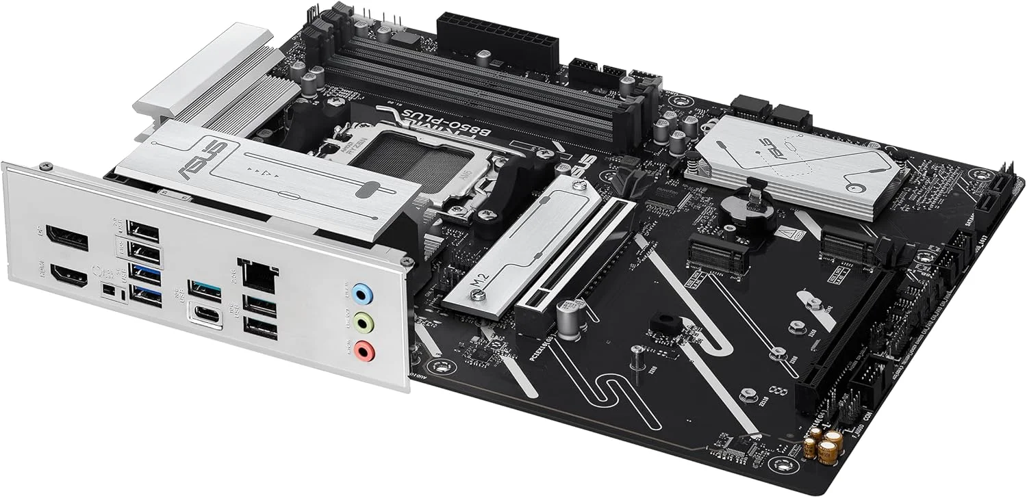 مادربرد ایسوس Prime B850-PLUS-CSM سوکت AMD AM5 (Ryzen 9000، ATX، حافظه DDR5، PCIe 5.0، 3X M.2، Aura Sync)