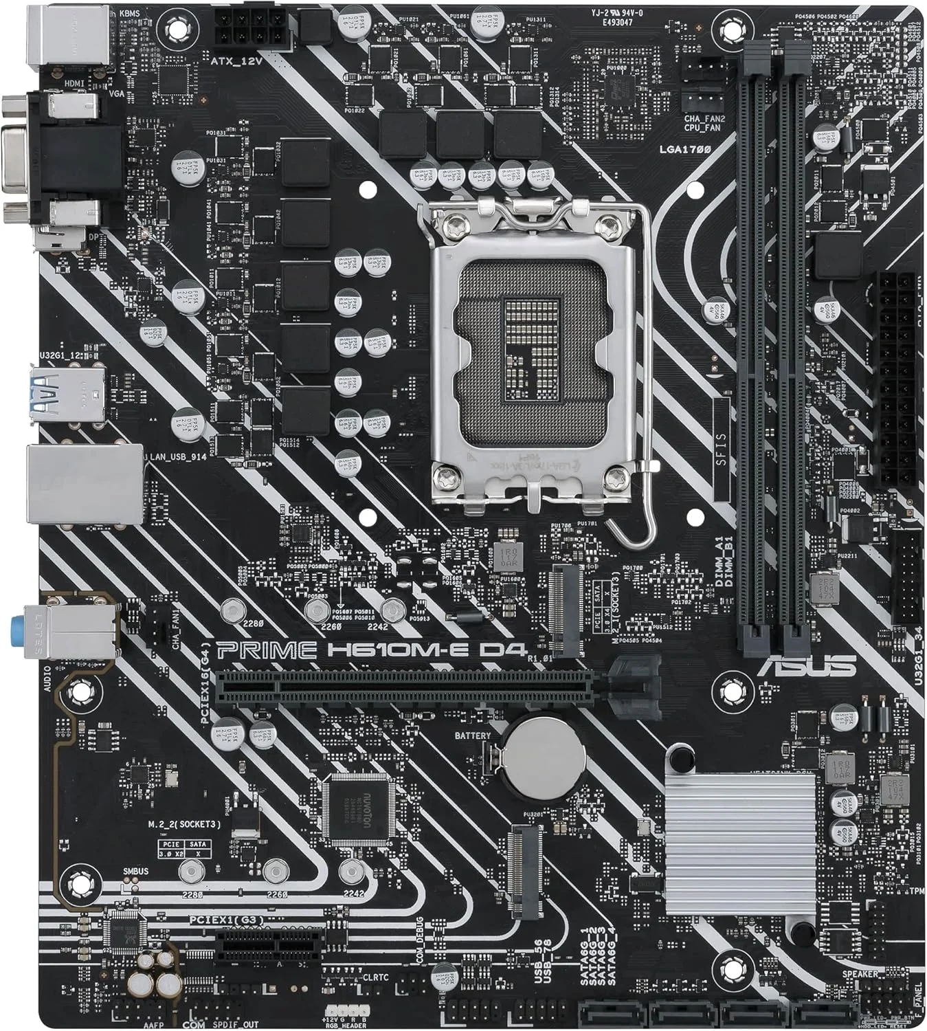مادربرد ASUS PRIME H610M-E D4-CSM mATX، اینتل H610، LGA1700، DDR4، PCI 4.0، Realtek 1Gb Ethernet، Realtek 7.1 Surround، 2xM.2، 4xSATA 6GB/s، USB 3.2 Gen 1، Armoury Crate، مشکی مادربرد ASUS PRIME H610M-E D4-CSM mATX، اینتل H610، LGA1700، DDR4، PCI 4.0، Realtek 1Gb Ethernet، Realtek 7.1 Surround، 2xM.2، 4xSATA 6GB/s، USB 3.2 Gen 1، Armoury Crate، مشکی