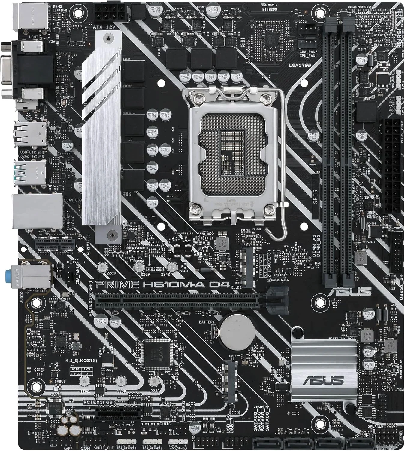 مادربرد ایسوس PRIME H610M-A D4-CSM LGA 1700 Micro ATX DDR4