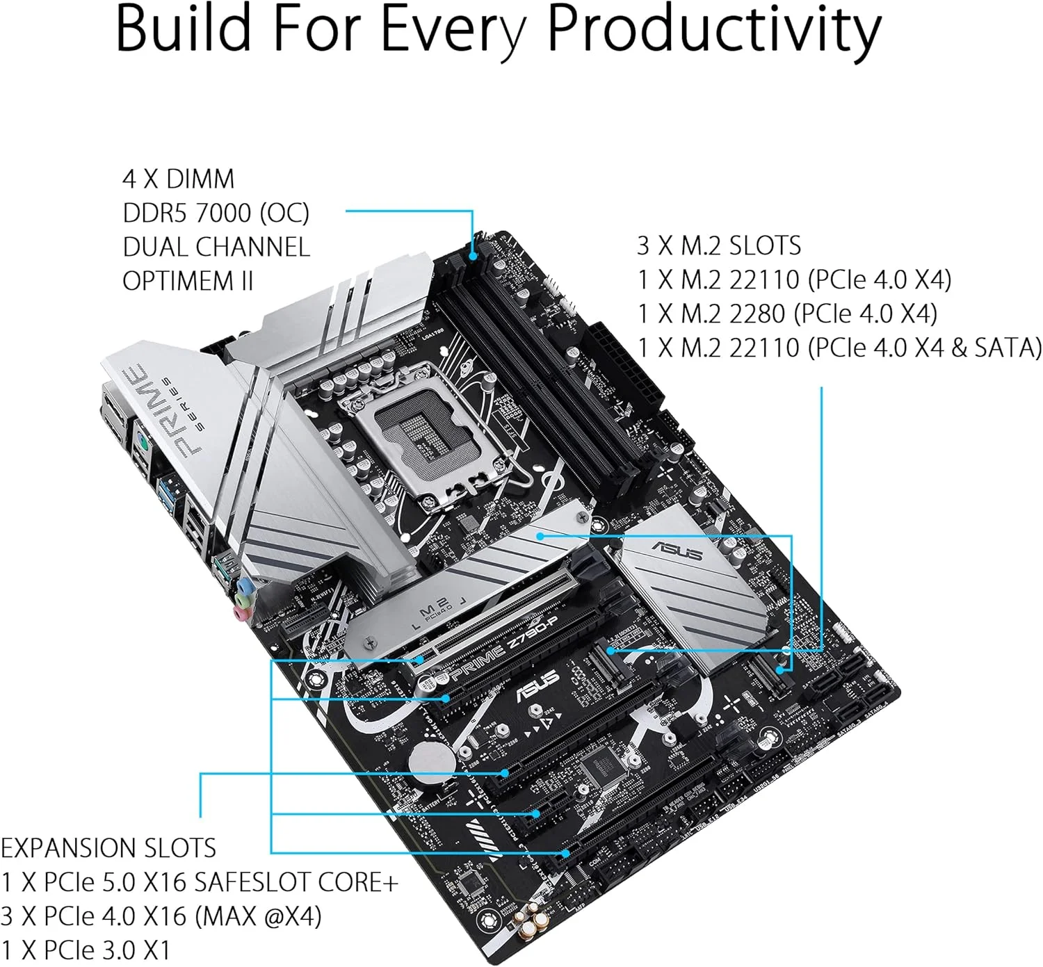 مادربرد ایسوس پرایم Z790-P ATX - سوکت اینتل LGA1700، چیپست Z790، PCIe 5.0، حداکثر حافظه 128 گیگابایت DDR5، 3 اسلات M.2، اترنت Realtek 2.5Gb، Aura Sync، 4x SATA 6Gb/s، HDMI/DP - مشکی مادربرد ایسوس پرایم Z790-P ATX - سوکت اینتل LGA1700، چیپست Z790، PCIe 5.0، حداکثر حافظه 128 گیگابایت DDR5، 3 اسلات M.2، اترنت Realtek 2.5Gb، Aura Sync، 4x SATA 6Gb/s، HDMI/DP - مشکی