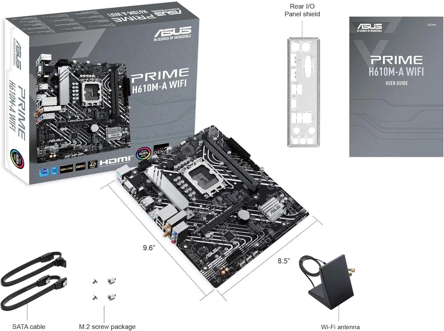 مادربرد ASUS Prime H610M-A WiFi LGA1700 microATX