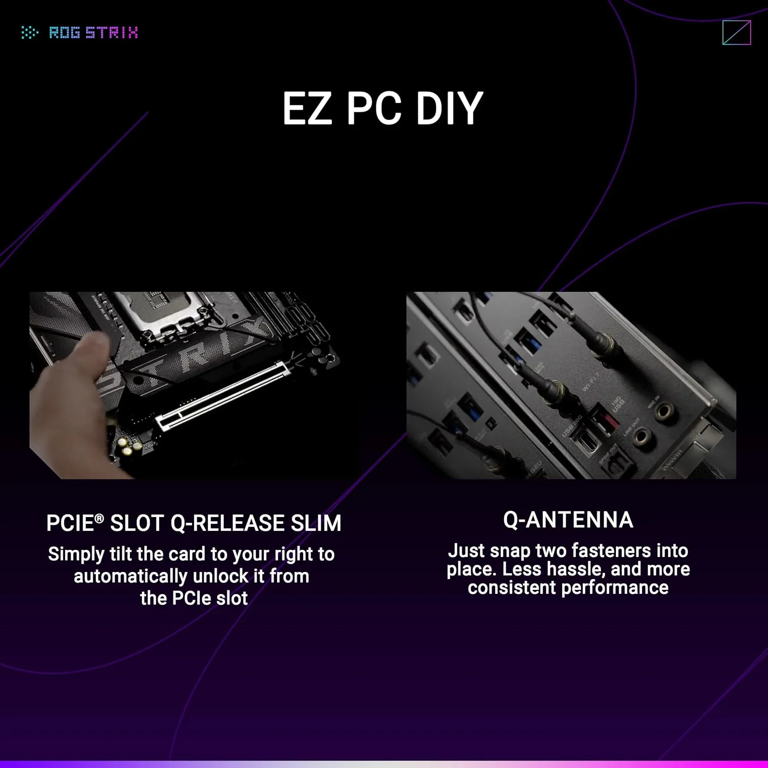 مادربرد ASUS ROG STRIX B860-I GAMING WIFI B860 LGA 1851 mITX Mini-ITX، آماده برای پردازنده های Intel® Core™ Ultra Series 2، آماده برای هوش مصنوعی پیشرفته، 10+1+2+1 مرحله، DDR5، LAN 2.5G، WiFi7، M.2، Thunderbolt™ 4، USB Type-C®