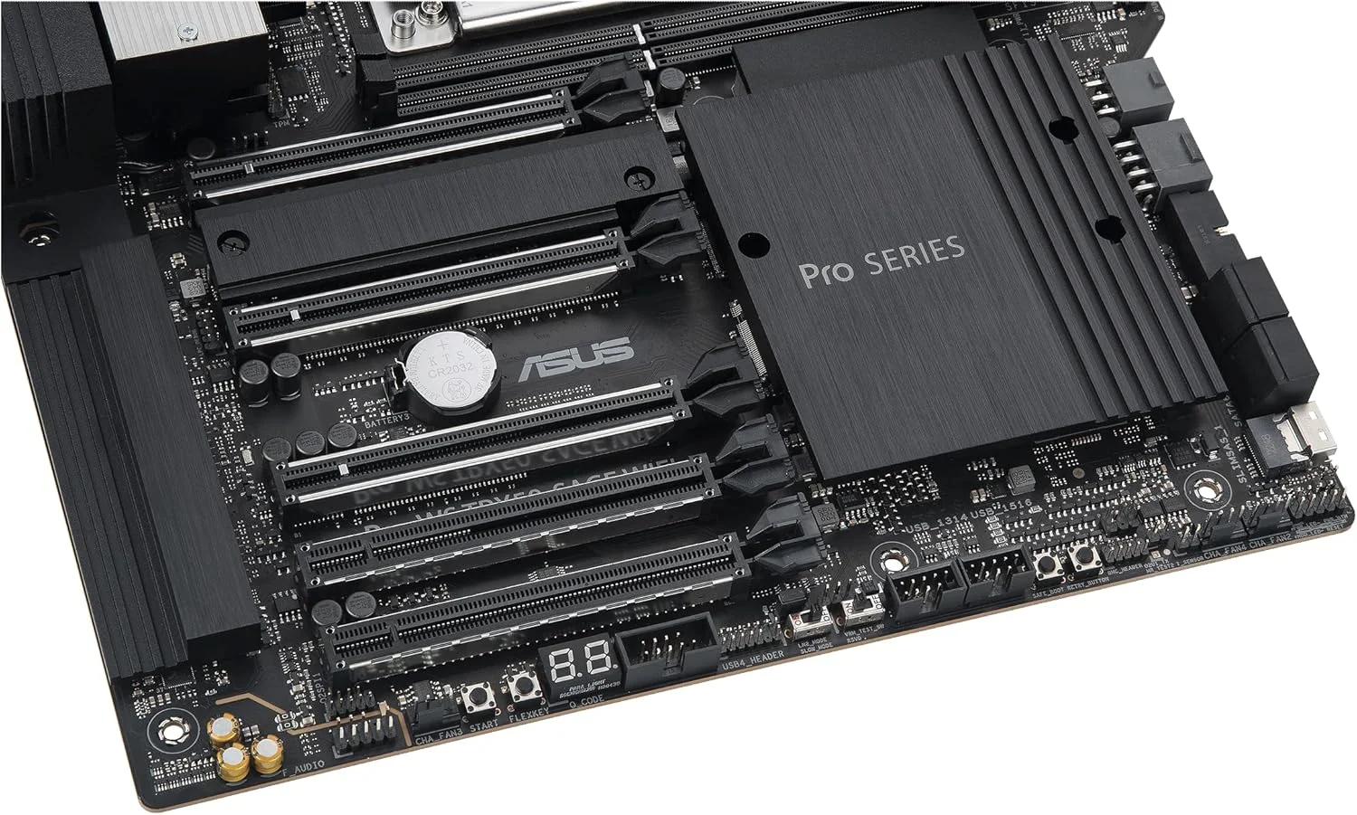 مادربرد ورک استیشن ASUS Pro WS TRX50-SAGE WIFI CEB، AMD Ryzen Threadripper PRO 7000 WX، ECC R-DIMM DDR5، 36 مرحله قدرت، WiFi 7، PCIe 5.0 x 16، PCIe 5.0 M.2، LAN 10 گیگابیتی و 2.5 گیگابیتی، پشتیبانی از چند GPU.