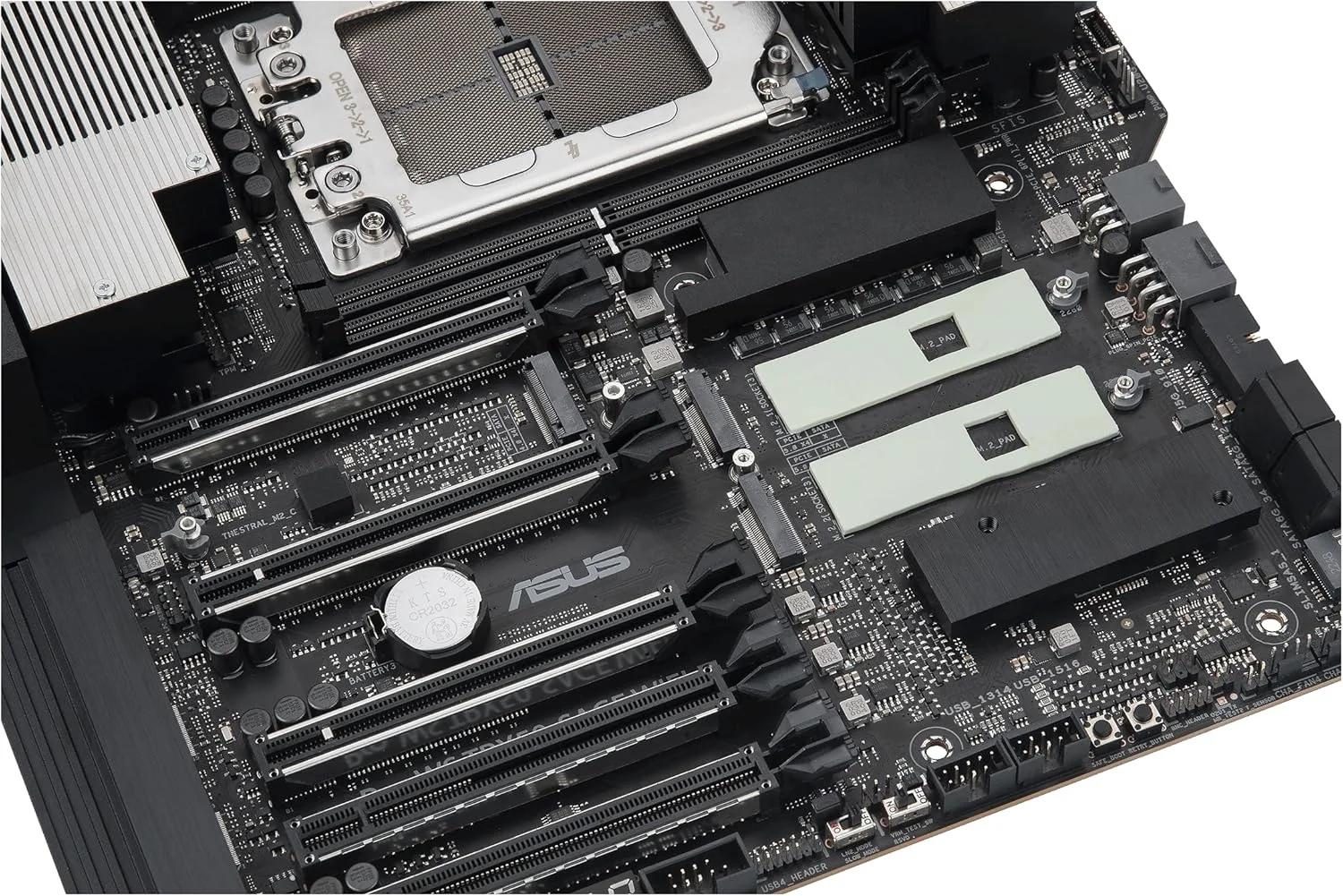 مادربرد ورک استیشن ASUS Pro WS TRX50-SAGE WIFI CEB، AMD Ryzen Threadripper PRO 7000 WX، ECC R-DIMM DDR5، 36 مرحله قدرت، WiFi 7، PCIe 5.0 x 16، PCIe 5.0 M.2، LAN 10 گیگابیتی و 2.5 گیگابیتی، پشتیبانی از چند GPU.