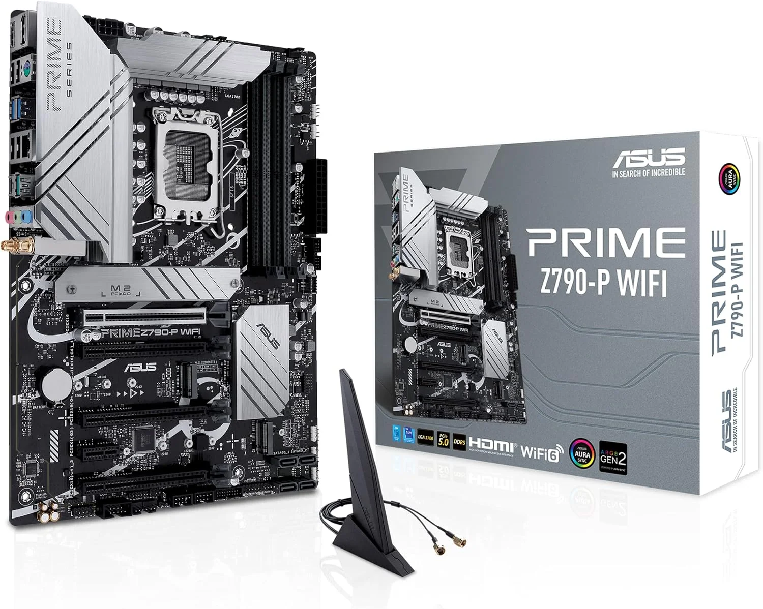 مادربرد ASUS Prime Z790-P WiFi LGA 1700 (Intel® نسل سیزدهم و دوازدهم) ATX (PCIe 5.0, DDR5, 14+1 Power Stages, 3X M.2, WiFi 6, Bluetooth v5.2, 2.5Gb LAN, پنل جلویی USB 3.2 Gen 2 Type-C®, Thunderbolt™ 4/USB4)