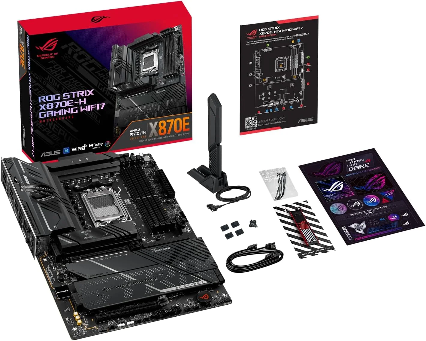 مادربرد ایسوس ROG Strix X870E-H Gaming WIFI7 سوکت AMD AM5 (ATX، DDR5، WiFi 7، 4X M.2، PCIe 5.0، 2X USB4، PCIe Slot Q-Release، Aura Sync) مادربرد ایسوس ROG Strix X870E-H Gaming WIFI7 سوکت AMD AM5 (ATX، DDR5، WiFi 7، 4X M.2، PCIe 5.0، 2X USB4، PCIe Slot Q-Release، Aura Sync)