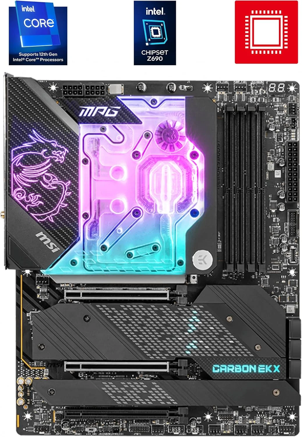 مادربرد MSI MPG Z690 Carbon EK X سوکت 1700 ATX 7D30-001R