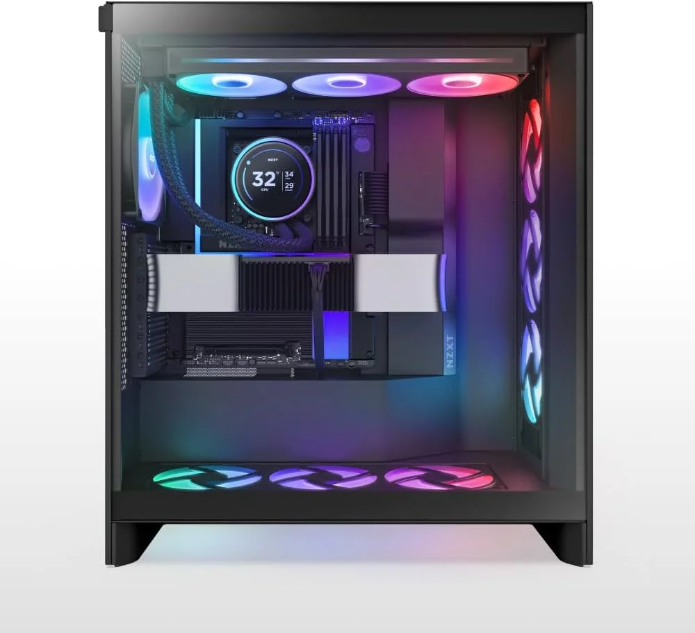 مادربرد گیمینگ NZXT N9 Z890 - Intel Z890 LGA 1851 ATX برای Core Ultra (سری 2) - 20+1+1، DDR5، 5X M.2، PCIe 5.0، Wi-Fi 7، 5GbE، Thunderbolt 4 - RGB، پوشش فلزی کامل - مشکی