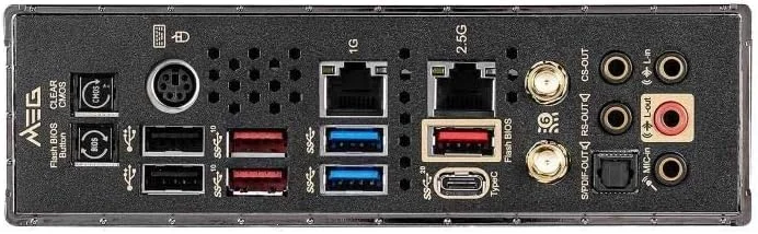 مادربرد گیمینگ ام اس آی Meg Z490 Ace، Atx، نسل دهم پردازنده های Intel Core، سوکت Lga 1200، Sli/Cf، سه اسلات M.2، Usb 3.2 Gen 2، Wi-Fi 6، Mystic Light RGB، 7C71-008R