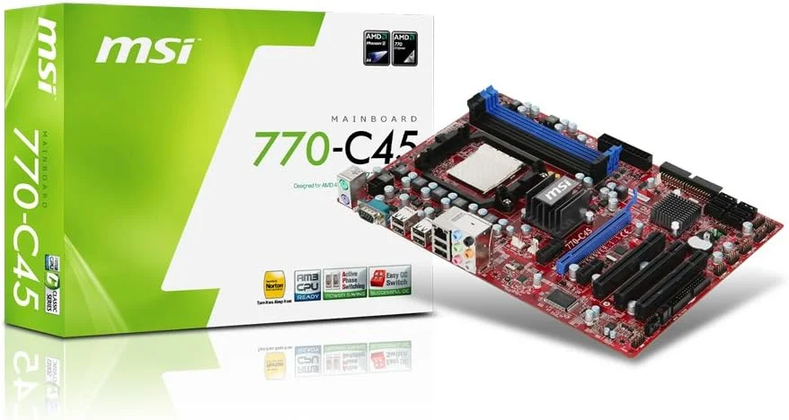مادربرد MSI 770-C45 سوکت AM3/ AMD 770/ DDR3/ A&GbE/ATX