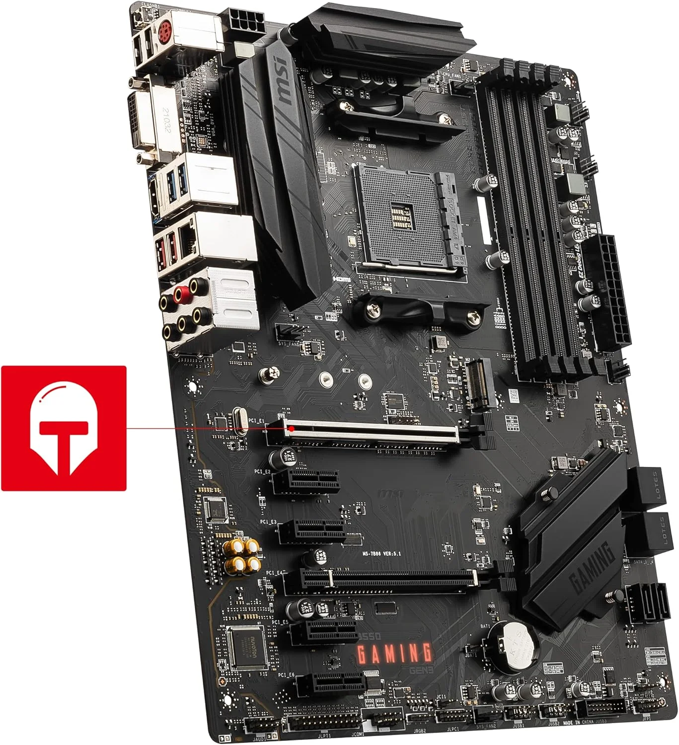 مادربرد ام اس آی MSI 7B86-050R MPG B550 Gaming PLUS، مشکی