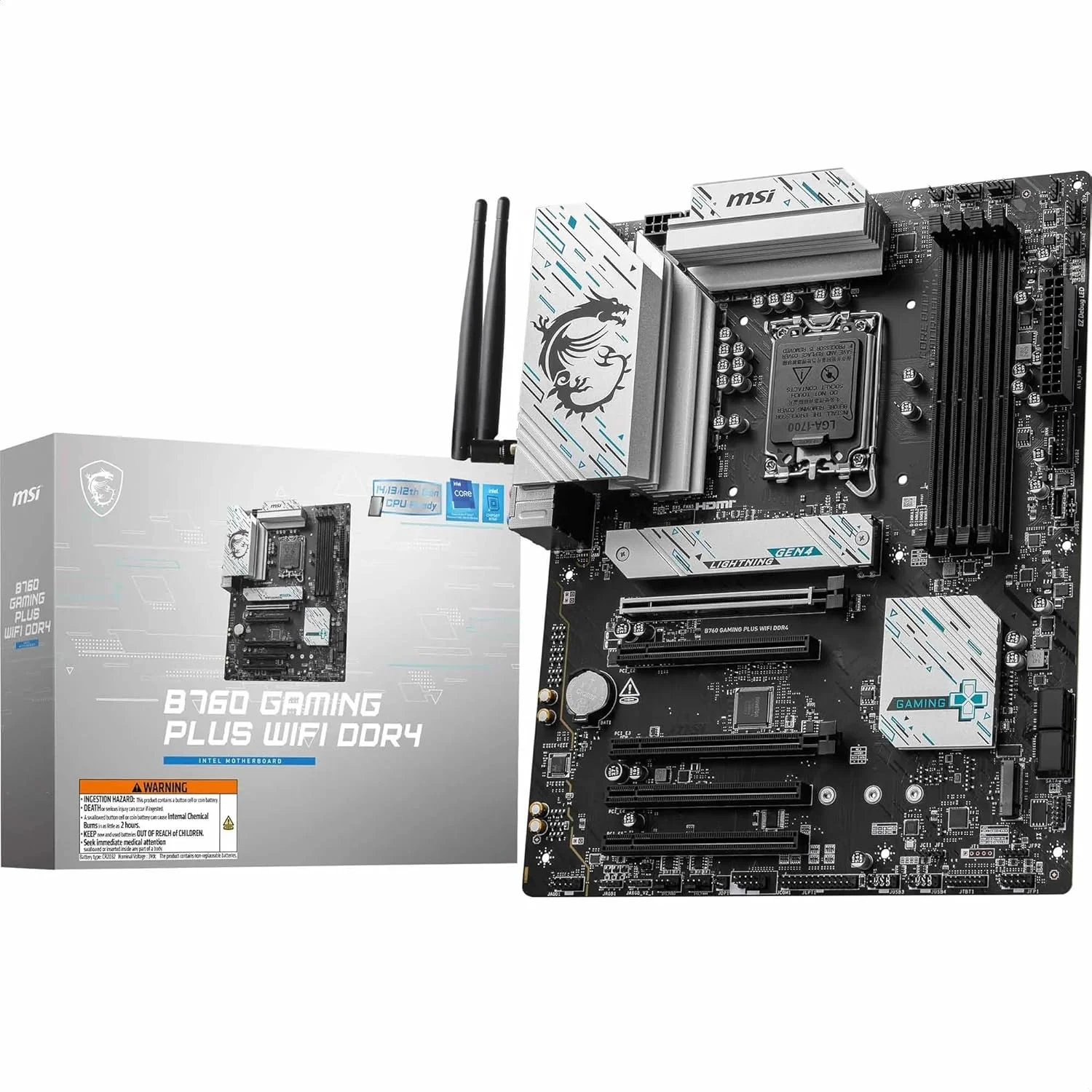 مادربرد ام اس آی B760 Gaming Plus WiFi Ddr4