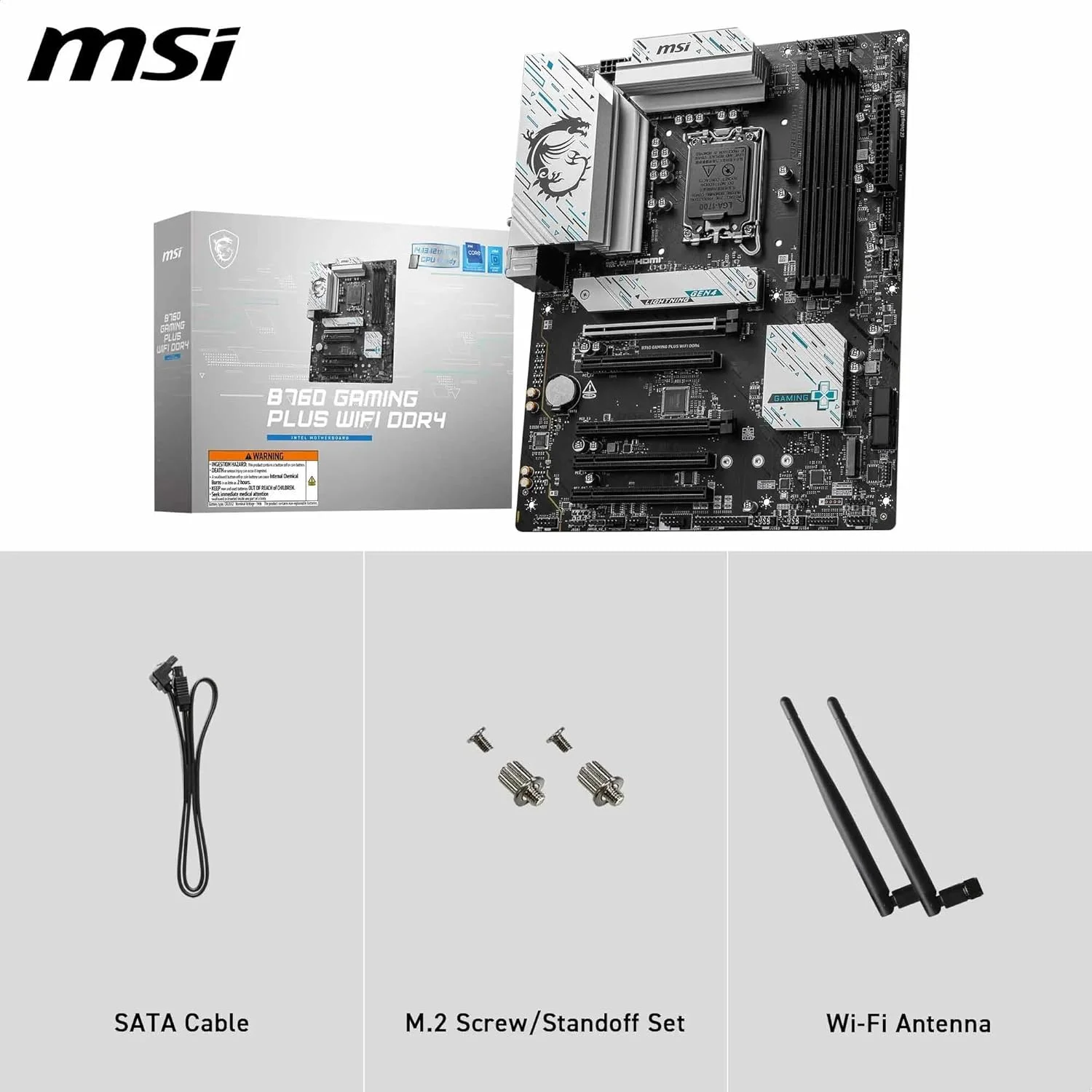 مادربرد ام اس آی B760 Gaming Plus WiFi Ddr4