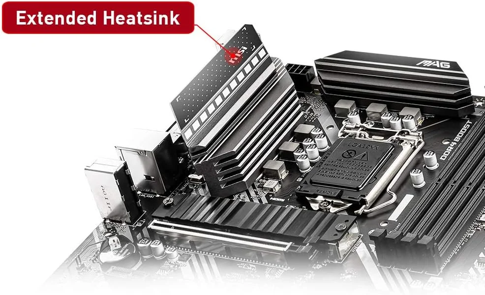 مادربرد گیمینگ MSI MAG B460M Bazooka، mATX، نسل دهم پردازنده Intel Core، سوکت LGA 1200، DDR4، دو اسلات M.2، USB 3.2 Gen 1، LAN 2.5G، DVI/HDMI مادربرد گیمینگ MSI MAG B460M Bazooka، mATX، نسل دهم پردازنده Intel Core، سوکت LGA 1200، DDR4، دو اسلات M.2، USB 3.2 Gen 1، LAN 2.5G، DVI/HDMI