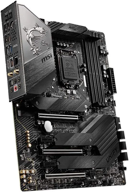مادربرد گیمینگ MSI MEG Z490 Unify، ATX، نسل دهم پردازنده Intel Core، سوکت LGA 1200، SLI/CF، سه اسلات M.2، USB 3.2 Gen 2، Wi-Fi 6، 7C71-009R مادربرد گیمینگ MSI MEG Z490 Unify، ATX، نسل دهم پردازنده Intel Core، سوکت LGA 1200، SLI/CF، سه اسلات M.2، USB 3.2 Gen 2، Wi-Fi 6، 7C71-009R