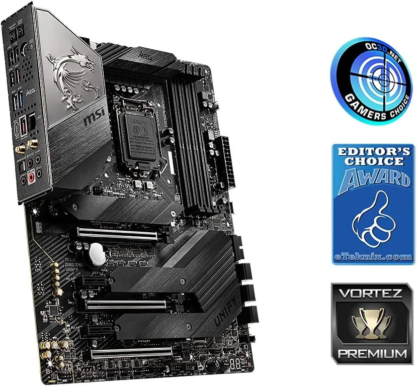 مادربرد گیمینگ MSI MEG Z490 Unify، ATX، نسل دهم پردازنده Intel Core، سوکت LGA 1200، SLI/CF، سه اسلات M.2، USB 3.2 Gen 2، Wi-Fi 6، 7C71-009R مادربرد گیمینگ MSI MEG Z490 Unify، ATX، نسل دهم پردازنده Intel Core، سوکت LGA 1200، SLI/CF، سه اسلات M.2، USB 3.2 Gen 2، Wi-Fi 6، 7C71-009R