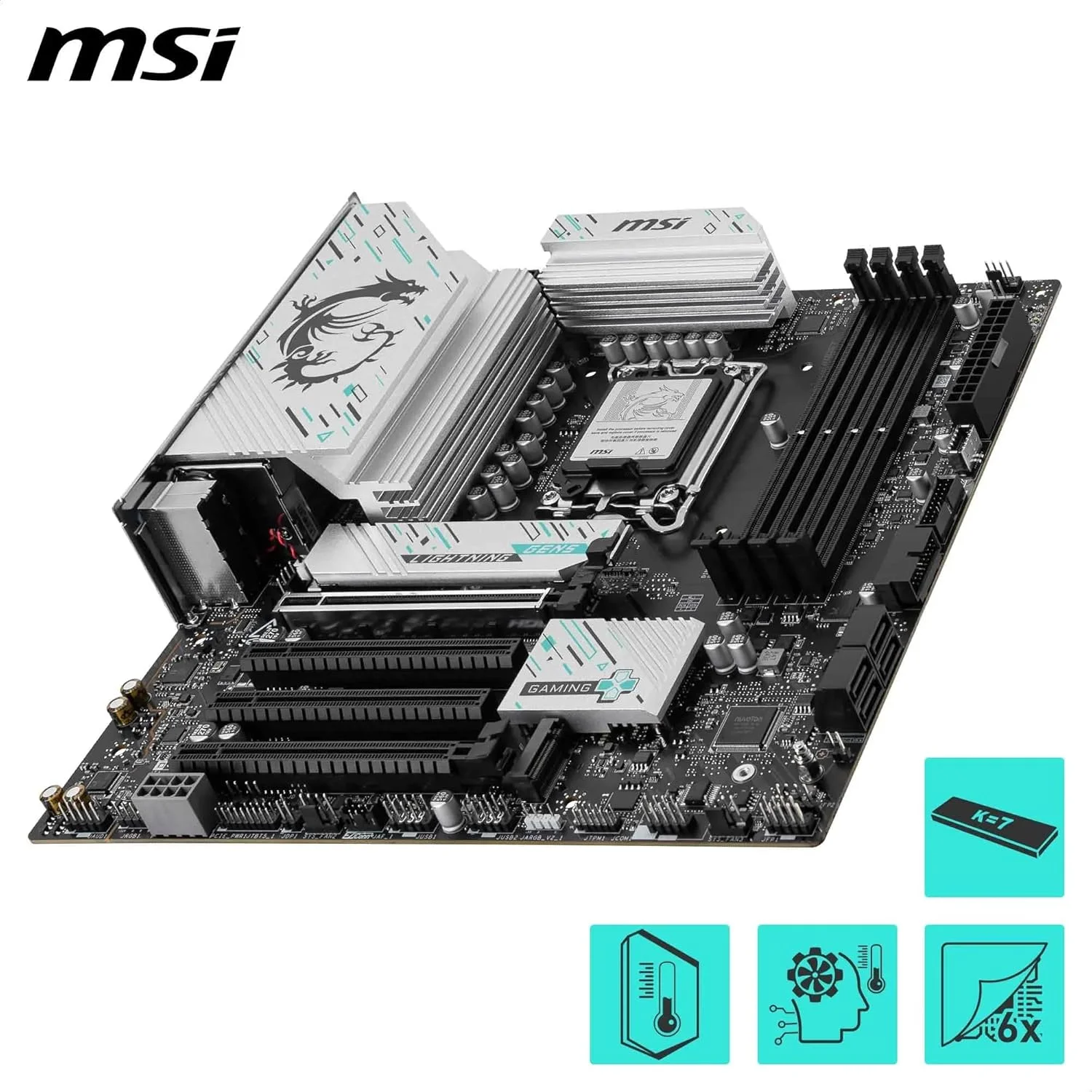 مادربرد MSI B860M GAMING PLUS WIFI mATX: سوکت پردازنده LGA 1851، پورت Thunderbolt 4، چهار عدد DDR5 UDIMM، چهار عدد اسلات PCI-E x16، سه عدد فضای ذخیره سازی M.2، شبکه Intel Killer E5000 5Gbps LAN - مشکی مادربرد MSI B860M GAMING PLUS WIFI mATX: سوکت پردازنده LGA 1851، پورت Thunderbolt 4، چهار عدد DDR5 UDIMM، چهار عدد اسلات PCI-E x16، سه عدد فضای ذخیره سازی M.2، شبکه Intel Killer E5000 5Gbps LAN - مشکی