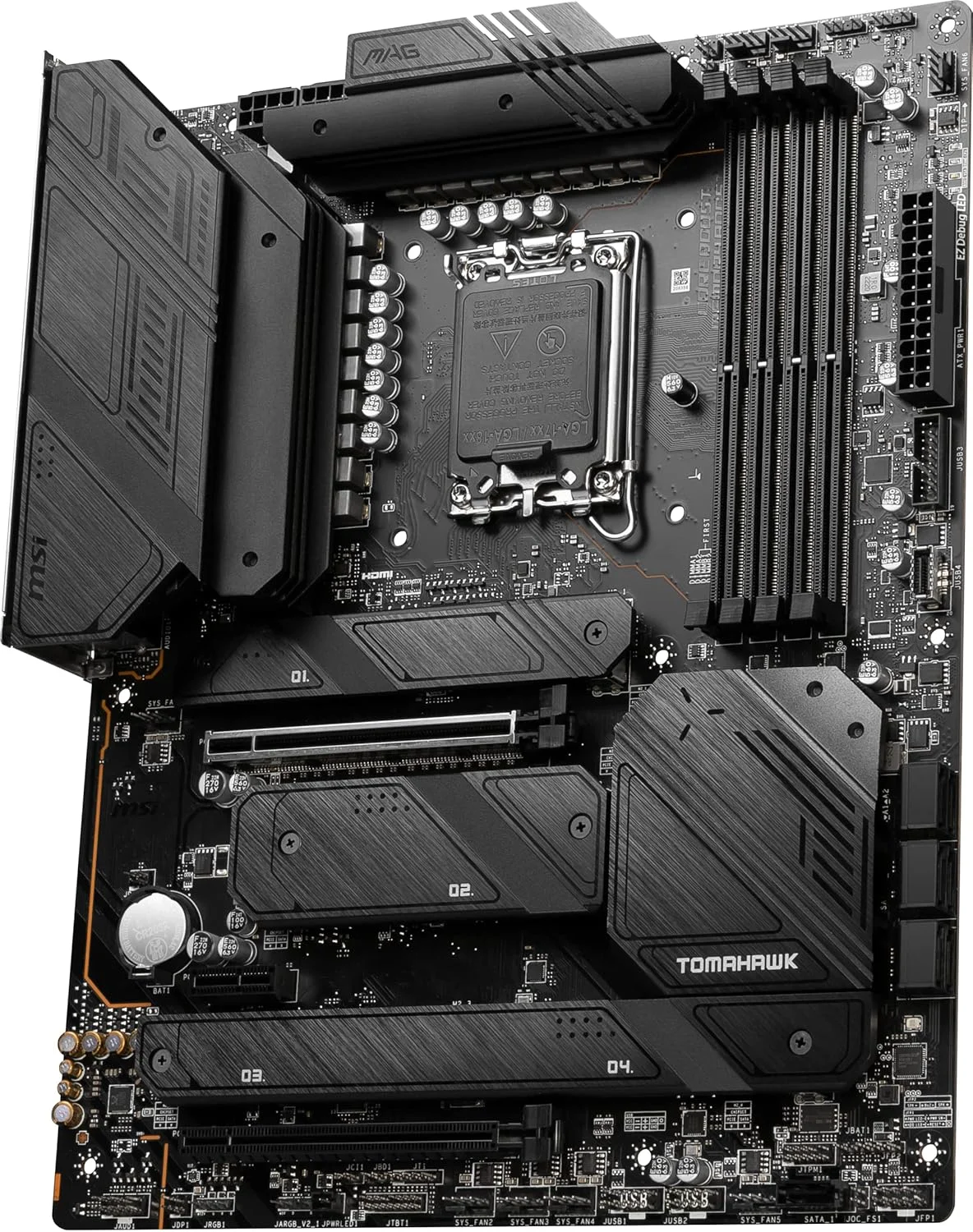 مادربرد گیمینگ MSI MAG Z790 Tomahawk WiFi (پشتیبانی از پردازنده‌های نسل 12 و 13 اینتل، LGA 1700، DDR5، PCIe 5.0، M.2، LAN 2.5Gbps، USB 3.2 Gen2، Wi-Fi 6E، ATX)