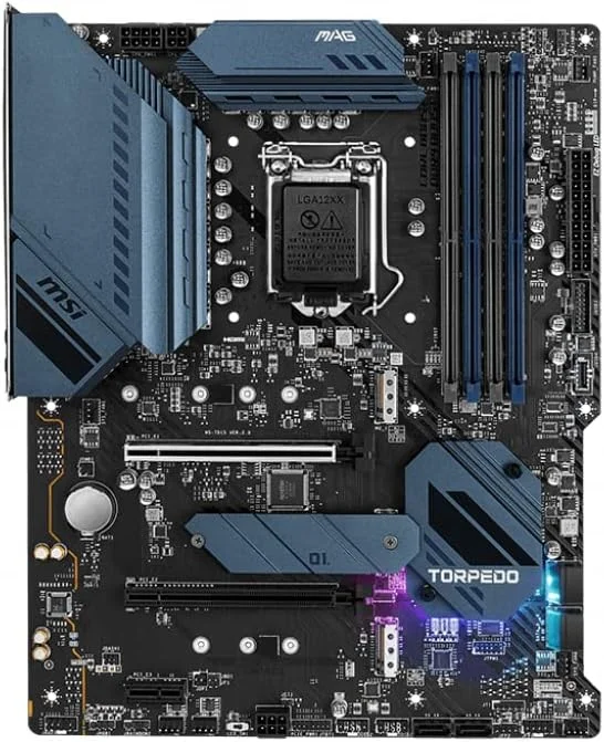 مادربرد گیمینگ MSI MAG B560 TORPEDO ATX، پشتیبانی از پردازندههای نسل 11 اینتل Core، LGA 1200، Mystic Light، DDR4 Boost (5066MHz/OC)، 2 x PCIe 4.0/3.0 x16، 3 x M.2 Gen4/3، 2.5G + 1G LAN مادربرد گیمینگ MSI MAG B560 TORPEDO ATX، پشتیبانی از پردازندههای نسل 11 اینتل Core، LGA 1200، Mystic Light، DDR4 Boost (5066MHz/OC)، 2 x PCIe 4.0/3.0 x16، 3 x M.2 Gen4/3، 2.5G + 1G LAN