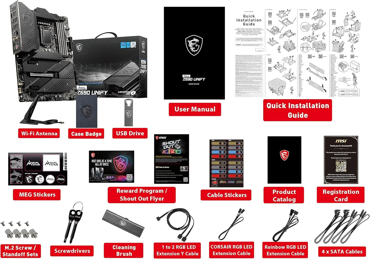 مادربرد گیمینگ MSI MEG Z590 UNIFY (ATX، نسل 11/10 پردازنده Intel Core، سوکت LGA 1200، DDR4، PCIe 4، SLI/CFX، اسلات های M.2، Wi-Fi 6E) مادربرد گیمینگ MSI MEG Z590 UNIFY (ATX، نسل 11/10 پردازنده Intel Core، سوکت LGA 1200، DDR4، PCIe 4، SLI/CFX، اسلات های M.2، Wi-Fi 6E)
