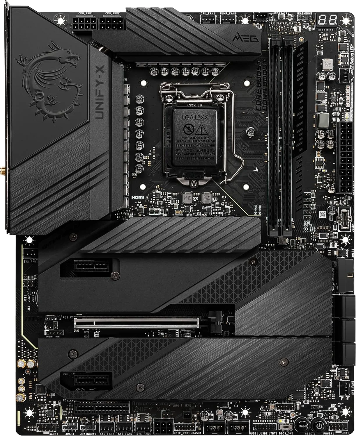 مادربرد گیمینگ MSI MEG Z590 UNIFY-X (ATX، نسل 11/10 پردازنده های Intel Core، سوکت LGA 1200، DDR4، PCIe 4، CFX، اسلات های M.2، Wi-Fi 6E) مادربرد گیمینگ MSI MEG Z590 UNIFY-X (ATX، نسل 11/10 پردازنده های Intel Core، سوکت LGA 1200، DDR4، PCIe 4، CFX، اسلات های M.2، Wi-Fi 6E)
