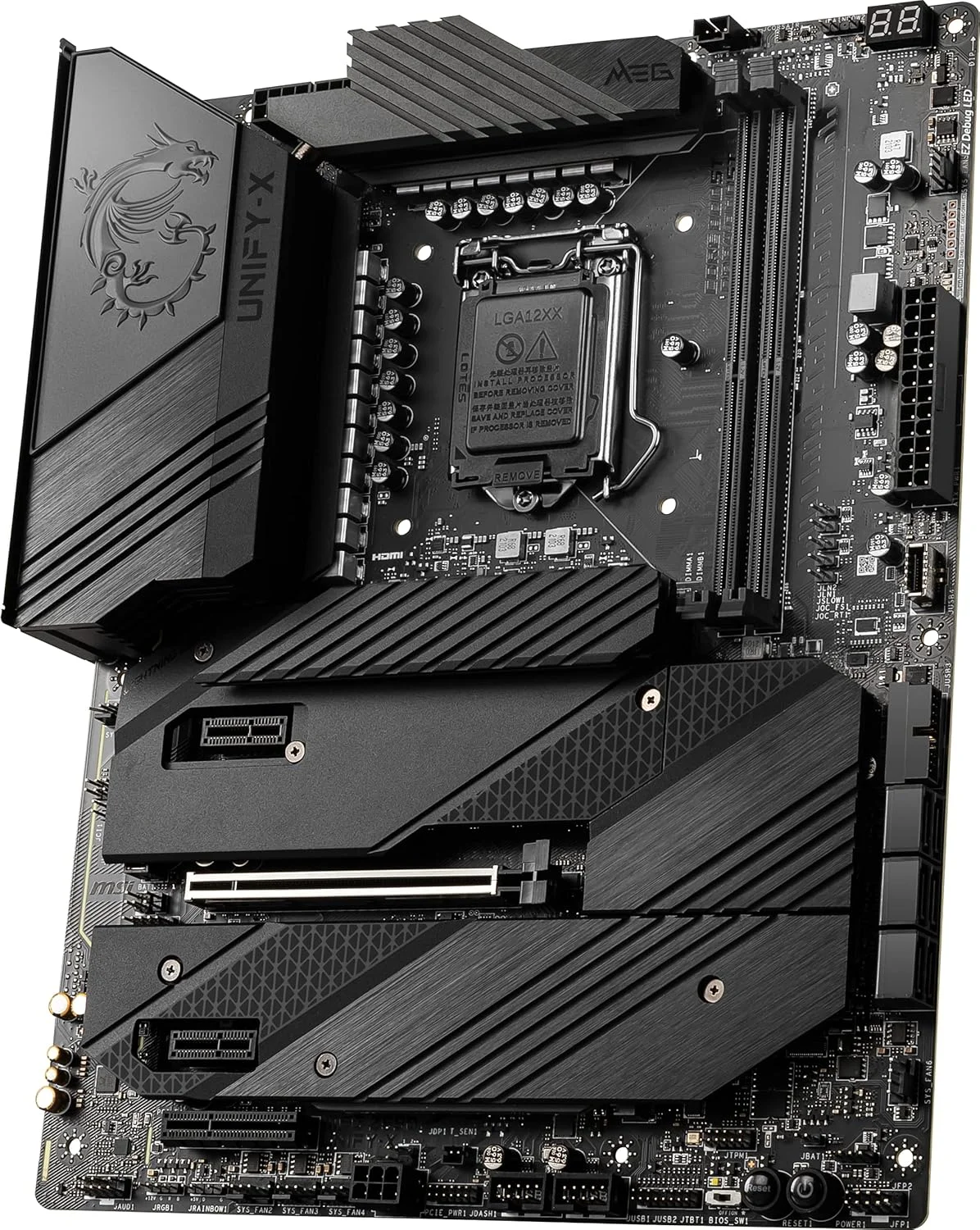 مادربرد گیمینگ MSI MEG Z590 UNIFY-X (ATX، نسل 11/10 پردازنده های Intel Core، سوکت LGA 1200، DDR4، PCIe 4، CFX، اسلات های M.2، Wi-Fi 6E) مادربرد گیمینگ MSI MEG Z590 UNIFY-X (ATX، نسل 11/10 پردازنده های Intel Core، سوکت LGA 1200، DDR4، PCIe 4، CFX، اسلات های M.2، Wi-Fi 6E)