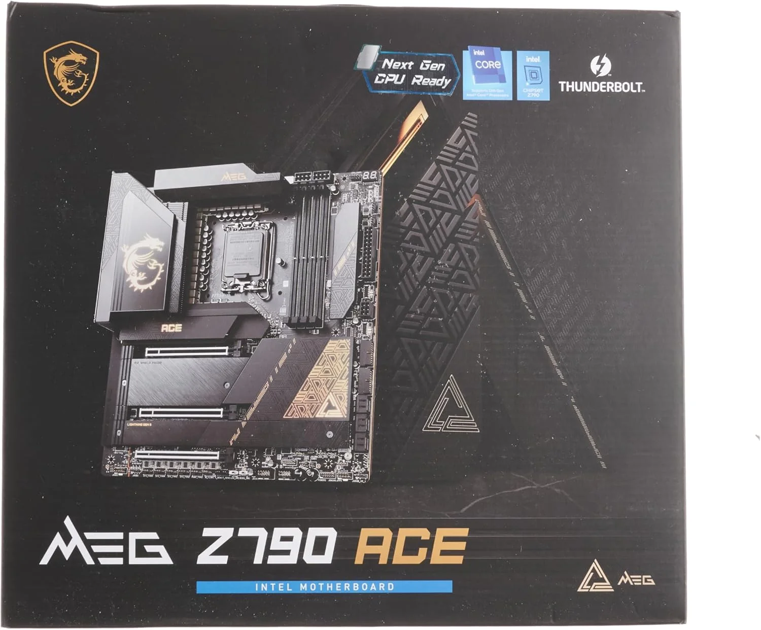 مادربرد MSI MEG Z790 ACE E-ATX - پشتیبانی از پردازنده های نسل 12/13 اینتل، LGA 1700، DDR5 Boost (7800+MHz/OC)، 2x PCIe 5.0 x16، 1x PCIe 4.0 x16، 1 x M.2 Gen5، 4 x M.2 Gen4، LAN 2.5Gbps، Wi-Fi 6E مادربرد MSI MEG Z790 ACE E-ATX - پشتیبانی از پردازنده های نسل 12/13 اینتل، LGA 1700، DDR5 Boost (7800+MHz/OC)، 2x PCIe 5.0 x16، 1x PCIe 4.0 x16، 1 x M.2 Gen5، 4 x M.2 Gen4، LAN 2.5Gbps، Wi-Fi 6E