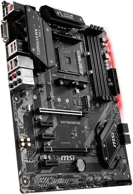 مادربرد MSI Arsenal Gaming AMD Ryzen نسل دوم و سوم AM4 M.2 USB 3 DDR4 DVI HDMI Crossfire ATX (B450 TOMAHAWK MAX II) مادربرد MSI Arsenal Gaming AMD Ryzen نسل دوم و سوم AM4 M.2 USB 3 DDR4 DVI HDMI Crossfire ATX (B450 TOMAHAWK MAX II)