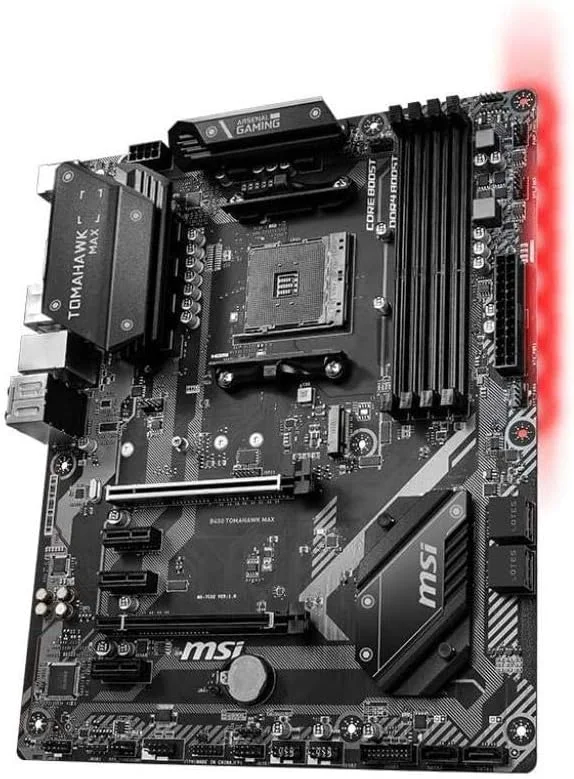 مادربرد MSI Arsenal Gaming AMD Ryzen نسل دوم و سوم AM4 M.2 USB 3 DDR4 DVI HDMI Crossfire ATX (B450 TOMAHAWK MAX II) مادربرد MSI Arsenal Gaming AMD Ryzen نسل دوم و سوم AM4 M.2 USB 3 DDR4 DVI HDMI Crossfire ATX (B450 TOMAHAWK MAX II)