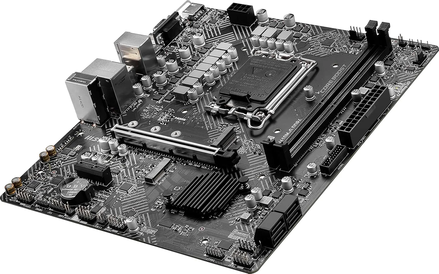 مادربرد ام اس آی MSI PRO H610M-G DDR4 V1 (پشتیبانی از نسل 12/13/14 پردازنده های Intel Core، سوکت LGA 1700، DDR4، PCIe 4، SATA 6Gb/s، LAN 1Gbps، اسلات های M.2، USB 3.2، mATX)