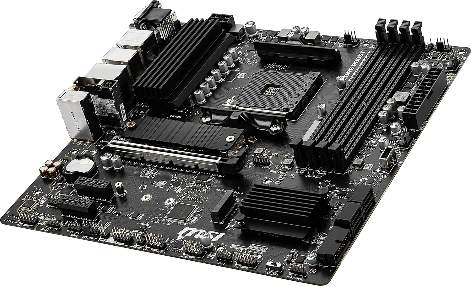 مادربرد MSI B550M PRO-VDH WiFi ProSeries (AMD AM4, DDR4, PCIe 4.0, SATA 6Gb/s, M.2, USB 3.2 Gen 1, Wi-Fi, D-SUB/HDMI/DP, Micro-ATX) مادربرد MSI B550M PRO-VDH WiFi ProSeries (AMD AM4, DDR4, PCIe 4.0, SATA 6Gb/s, M.2, USB 3.2 Gen 1, Wi-Fi, D-SUB/HDMI/DP, Micro-ATX)