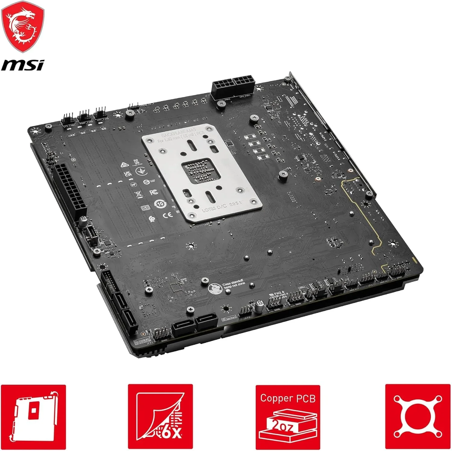 مادربرد MSI B650M Project Zero، Micro-ATX با اتصال پشتی - پشتیبانی از پردازنده های AMD Ryzen سری 7000، AM5 - تقویت حافظه DDR5 6400+MHz/OC، 1 x PCIe 4.0 x16، 2 x M.2 Gen4، Wi-Fi 6E مادربرد MSI B650M Project Zero، Micro-ATX با اتصال پشتی - پشتیبانی از پردازنده های AMD Ryzen سری 7000، AM5 - تقویت حافظه DDR5 6400+MHz/OC، 1 x PCIe 4.0 x16، 2 x M.2 Gen4، Wi-Fi 6E
