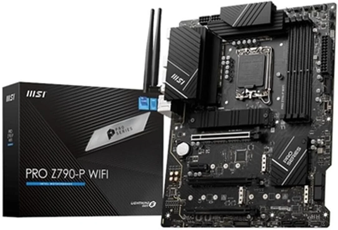 مادربرد MSI PRO Z790-P WiFi ProSeries، پشتیبانی از پردازنده‌های نسل 12/13 اینتل، LGA 1700، DDR5، PCIe 5.0، M.2، LAN 2.5Gbps، USB 3.2 Gen2، Wi-Fi 6E، ATX