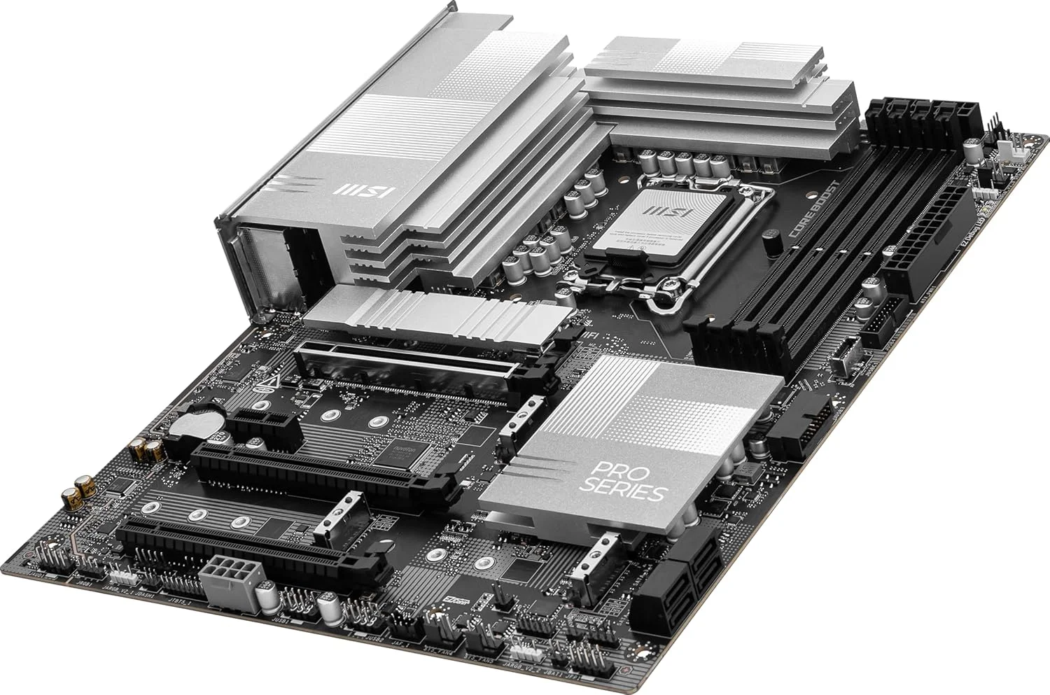 مادربرد MSI PRO Z890-P WiFi ProSeries (پشتیبانی از پردازندههای نسل 2 Intel Core Ultra، LGA 1851، DDR5، PCIe 5.0، M.2، SATA، LAN 5Gbps، USB Type-C، Wi-Fi 7، بلوتوث 5.4، Thunderbolt 4، ATX) مادربرد MSI PRO Z890-P WiFi ProSeries (پشتیبانی از پردازندههای نسل 2 Intel Core Ultra، LGA 1851، DDR5، PCIe 5.0، M.2، SATA، LAN 5Gbps، USB Type-C، Wi-Fi 7، بلوتوث 5.4، Thunderbolt 4، ATX)