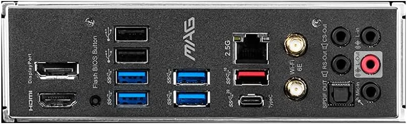 مادربرد گیمینگ MSI MAG Z590 Tomahawk WiFi ATX، نسل 11/10 پردازنده Intel Core، سوکت LGA 1200، DDR4، PCIe 4، CFX، اسلات های M.2، USB 3.2 Gen 2، Wi-Fi 6E، DP/HDMI، Mystic Light RGB